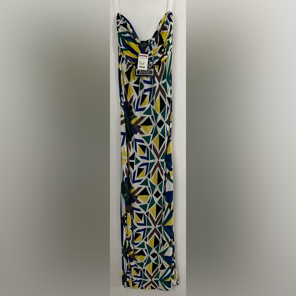 Tj maxx Angie Small Green Blue White Brown Black Dress